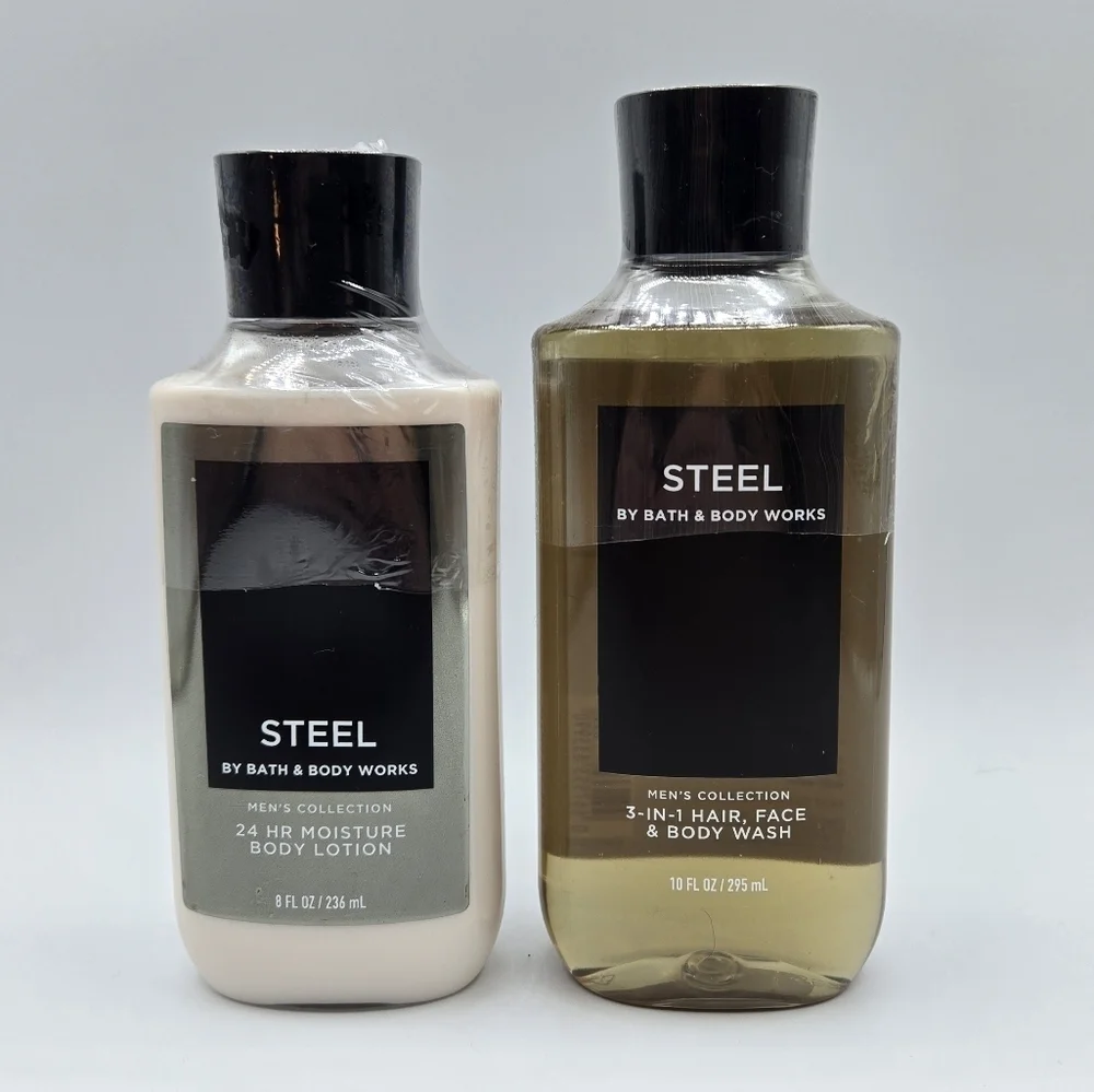 Bath & Body Works Steel Mens Collection Bundle